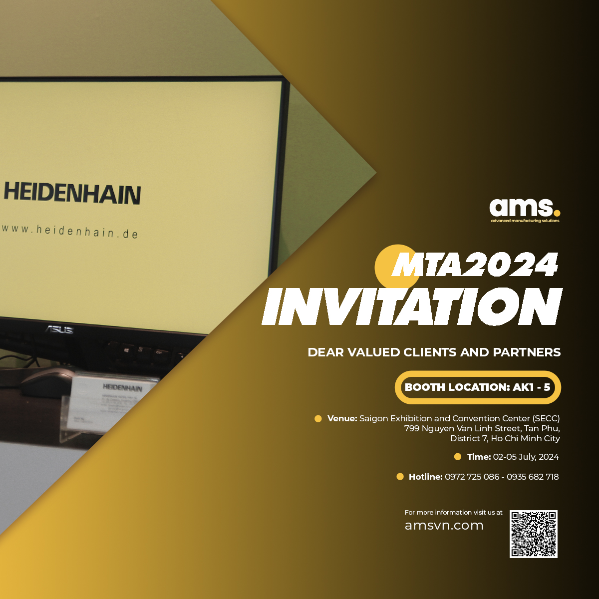 MTA 2024 exhibition - AMS accompanies Heidenhain